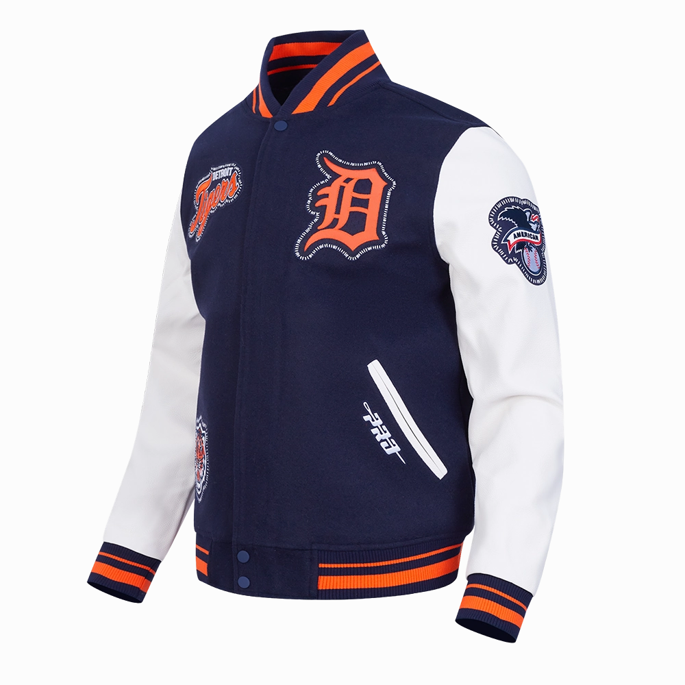 CHAMARRA UNIVERSITARIA MLB DETROIT TIGERS DIY PICK STITCH