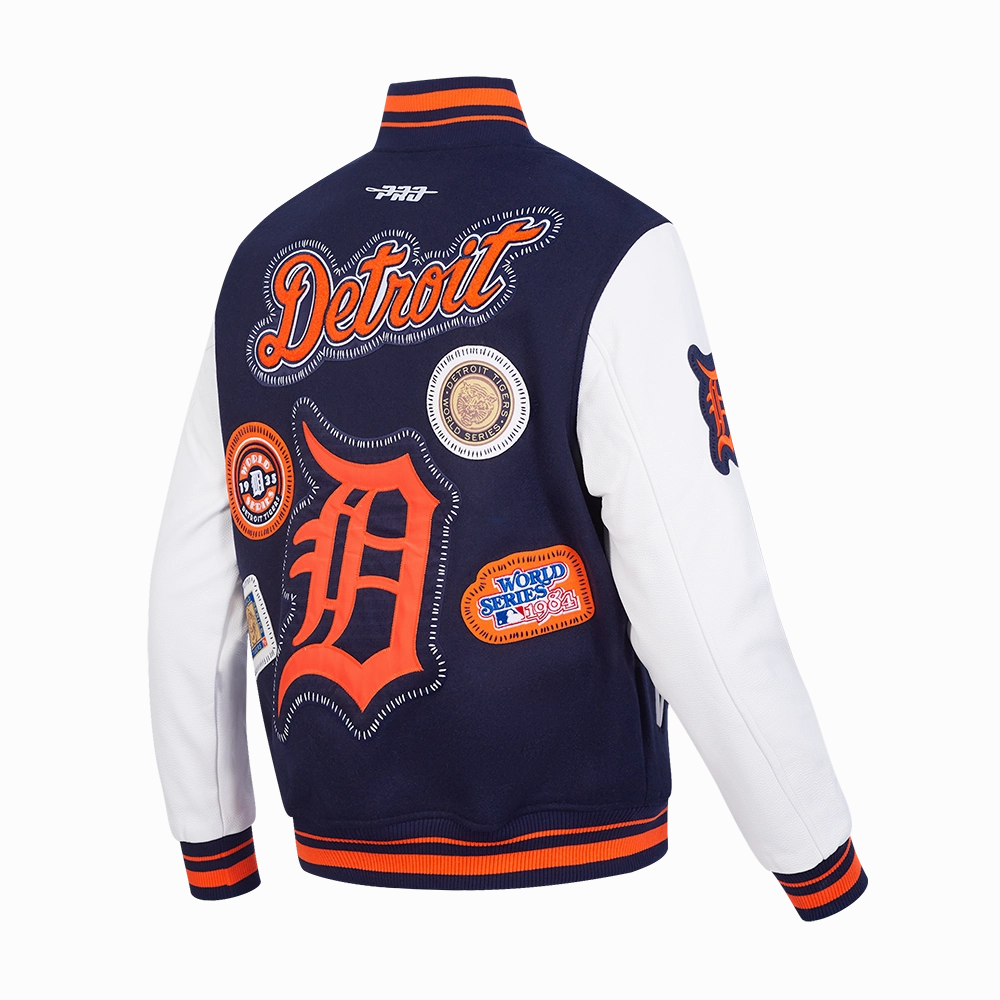 CHAMARRA UNIVERSITARIA MLB DETROIT TIGERS DIY PICK STITCH