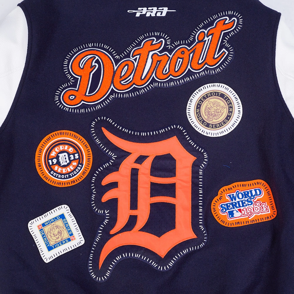 CHAMARRA UNIVERSITARIA MLB DETROIT TIGERS DIY PICK STITCH