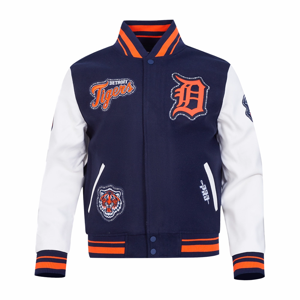 CHAMARRA UNIVERSITARIA MLB DETROIT TIGERS DIY PICK STITCH