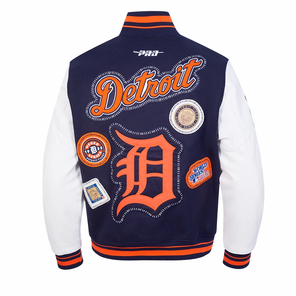 CHAMARRA UNIVERSITARIA MLB DETROIT TIGERS DIY PICK STITCH