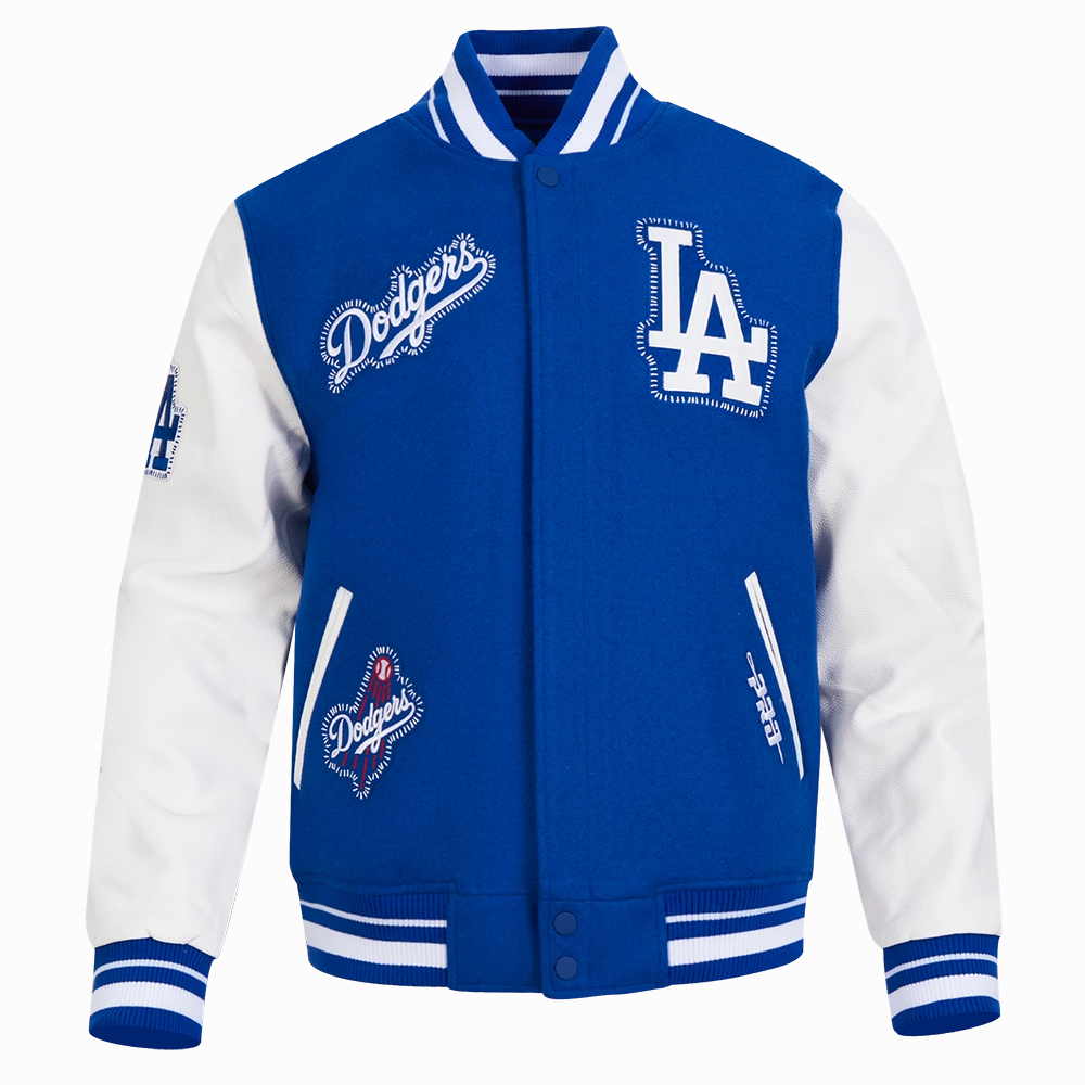 CHAMARRA UNIVERSITARIA MLB LOS ANGELES DODGERS DIY PICK STITCH