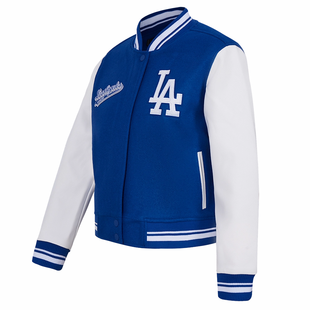 CHAMARRA UNIVERSITARIA MLB LOS ANGELES DODGERS SCRIPT TAIL PARA MUJER
