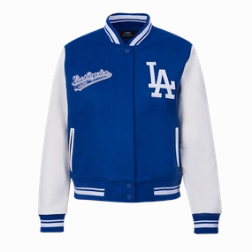 CHAMARRA UNIVERSITARIA MLB LOS ANGELES DODGERS SCRIPT TAIL PARA MUJER