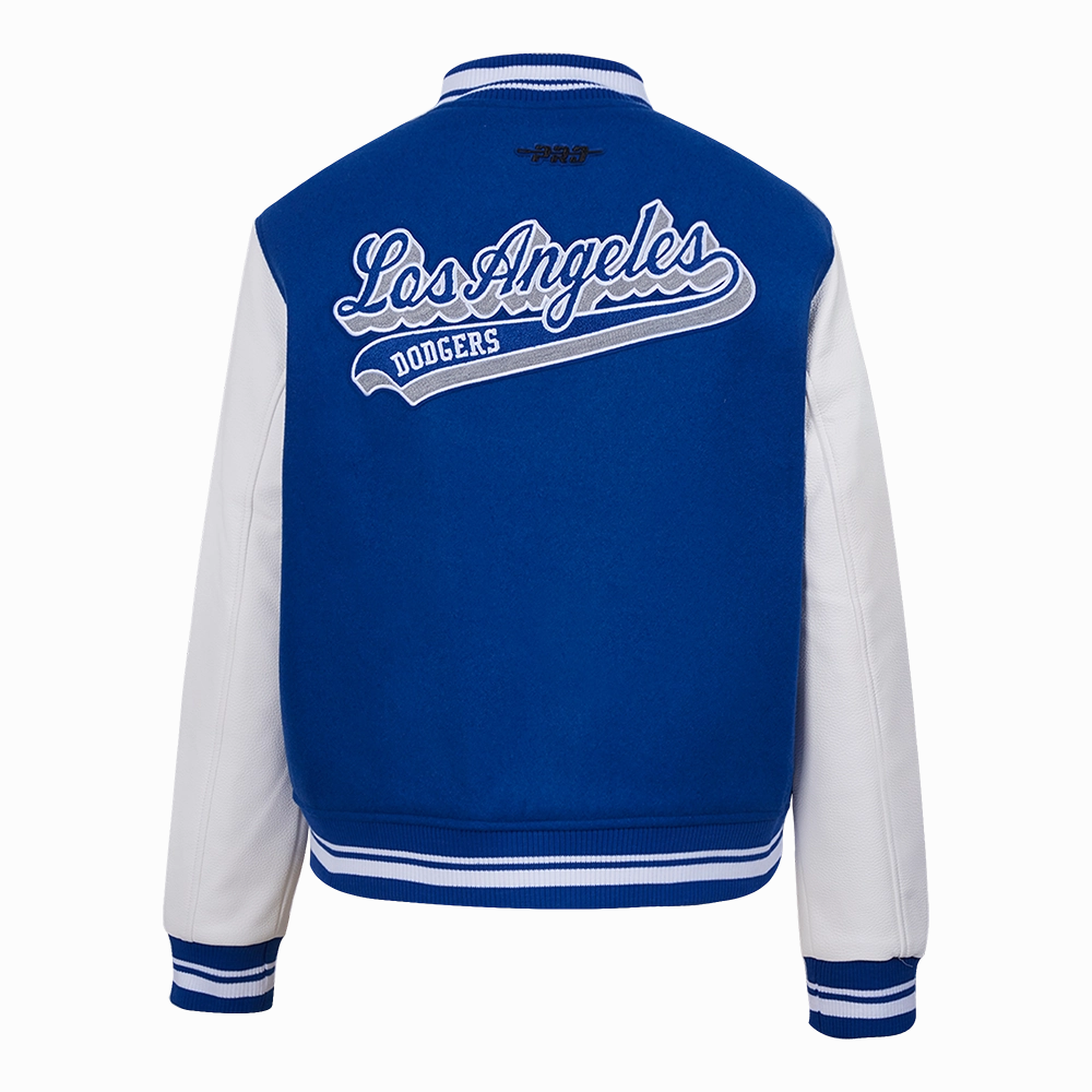 CHAMARRA UNIVERSITARIA MLB LOS ANGELES DODGERS SCRIPT TAIL PARA MUJER