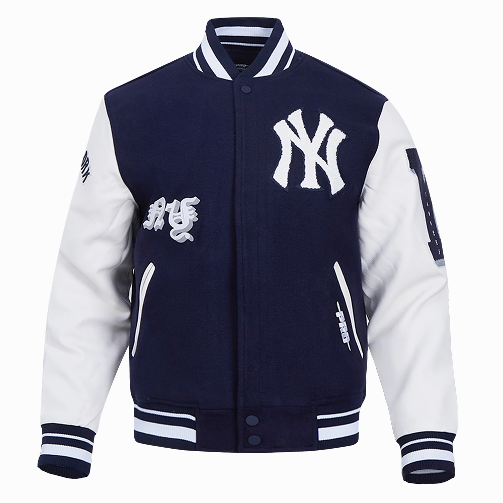 CHAMARRA UNIVERSITARIA MLB NEW YORK YANKEES OLD ENGLISH