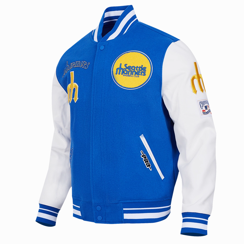 CHAMARRA UNIVERSITARIA MLB SEATTLE MARINERS RETRO CLASSICS