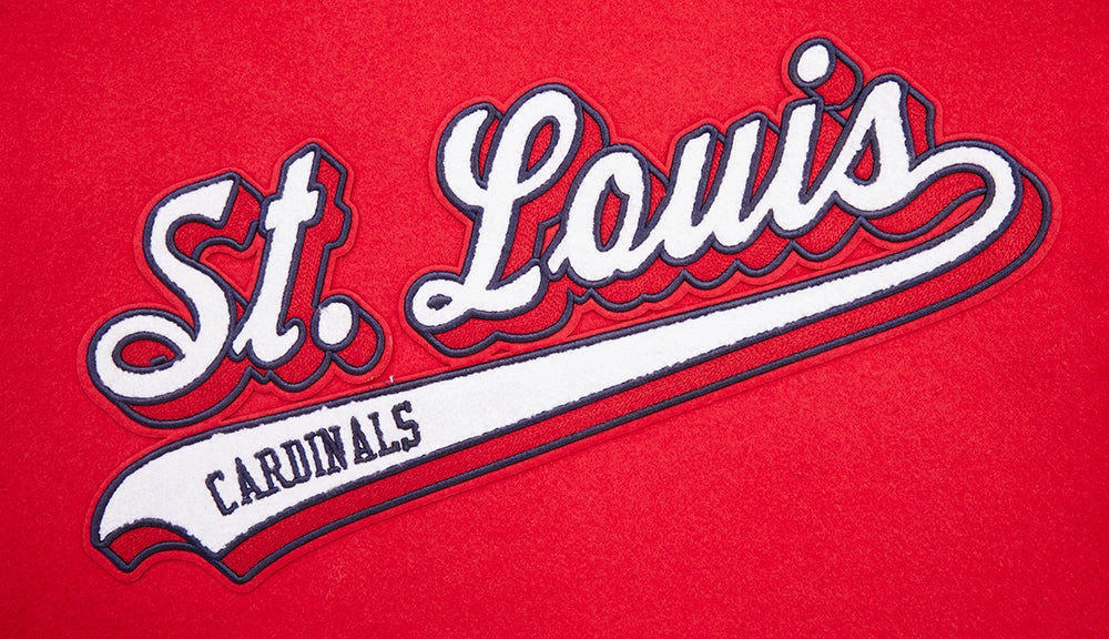 CHAMARRA UNIVERSITARIA MLB ST. LOUIS CARDINALS SCRIPT TAIL