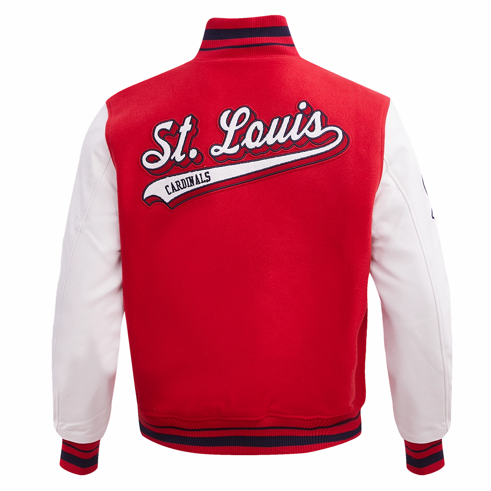 CHAMARRA UNIVERSITARIA MLB ST. LOUIS CARDINALS SCRIPT TAIL