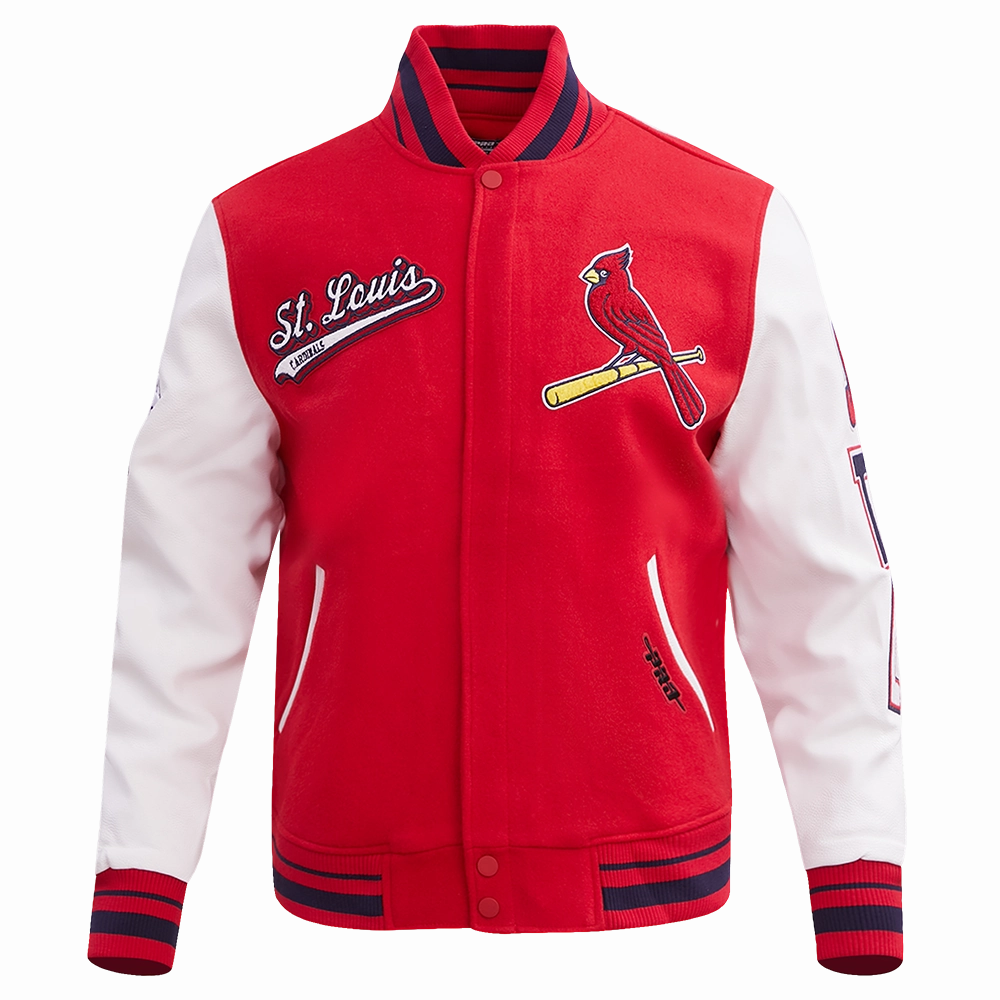 CHAMARRA UNIVERSITARIA MLB ST. LOUIS CARDINALS SCRIPT TAIL