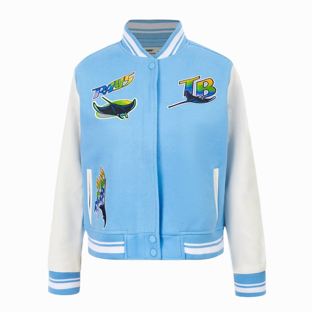 CHAMARRA UNIVERSITARIA MLB TAMPA BAY RAYS RETRO CLASSICS PARA MUJER
