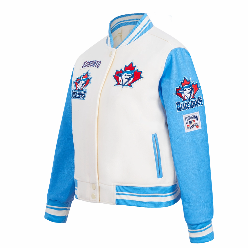 CHAMARRA UNIVERSITARIA MLB TORONTO BLUE JAYS RETRO CLASSICS PARA MUJER