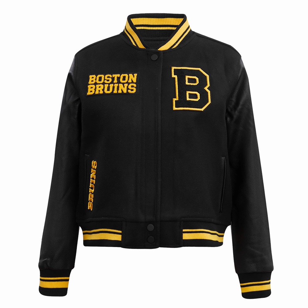 CHAMARRA UNIVERSITARIA NHL BOSTON BRUINS RETRO CLASSICS PARA MUJER