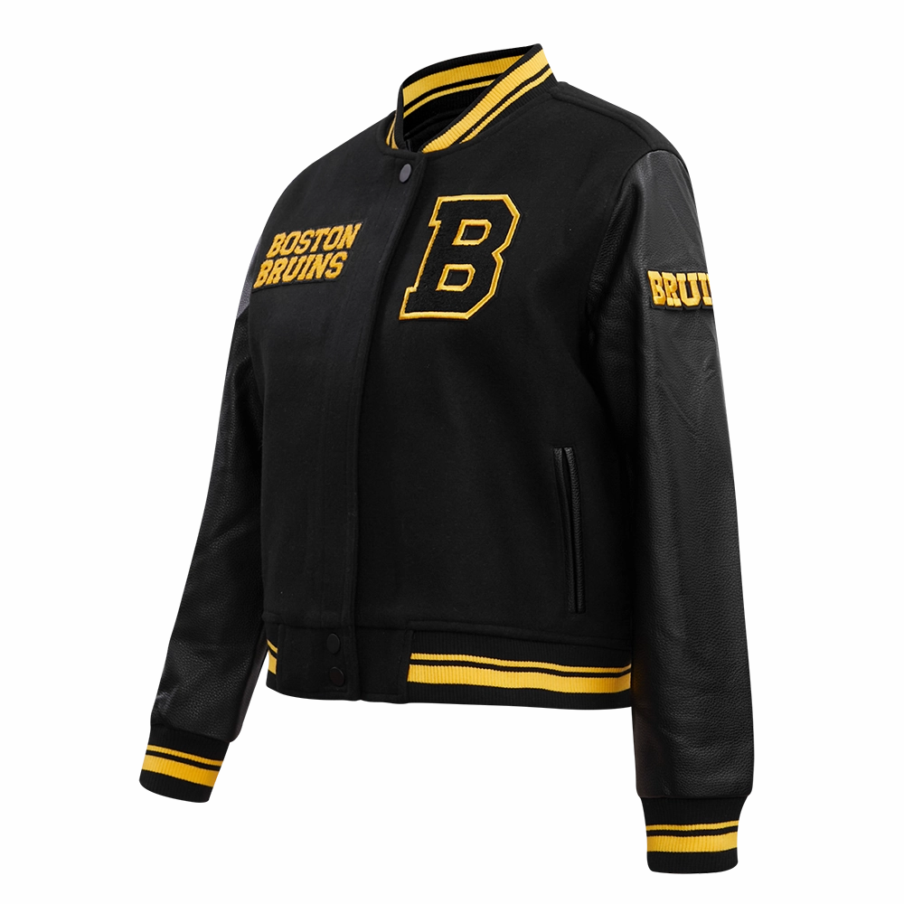 CHAMARRA UNIVERSITARIA NHL BOSTON BRUINS RETRO CLASSICS PARA MUJER