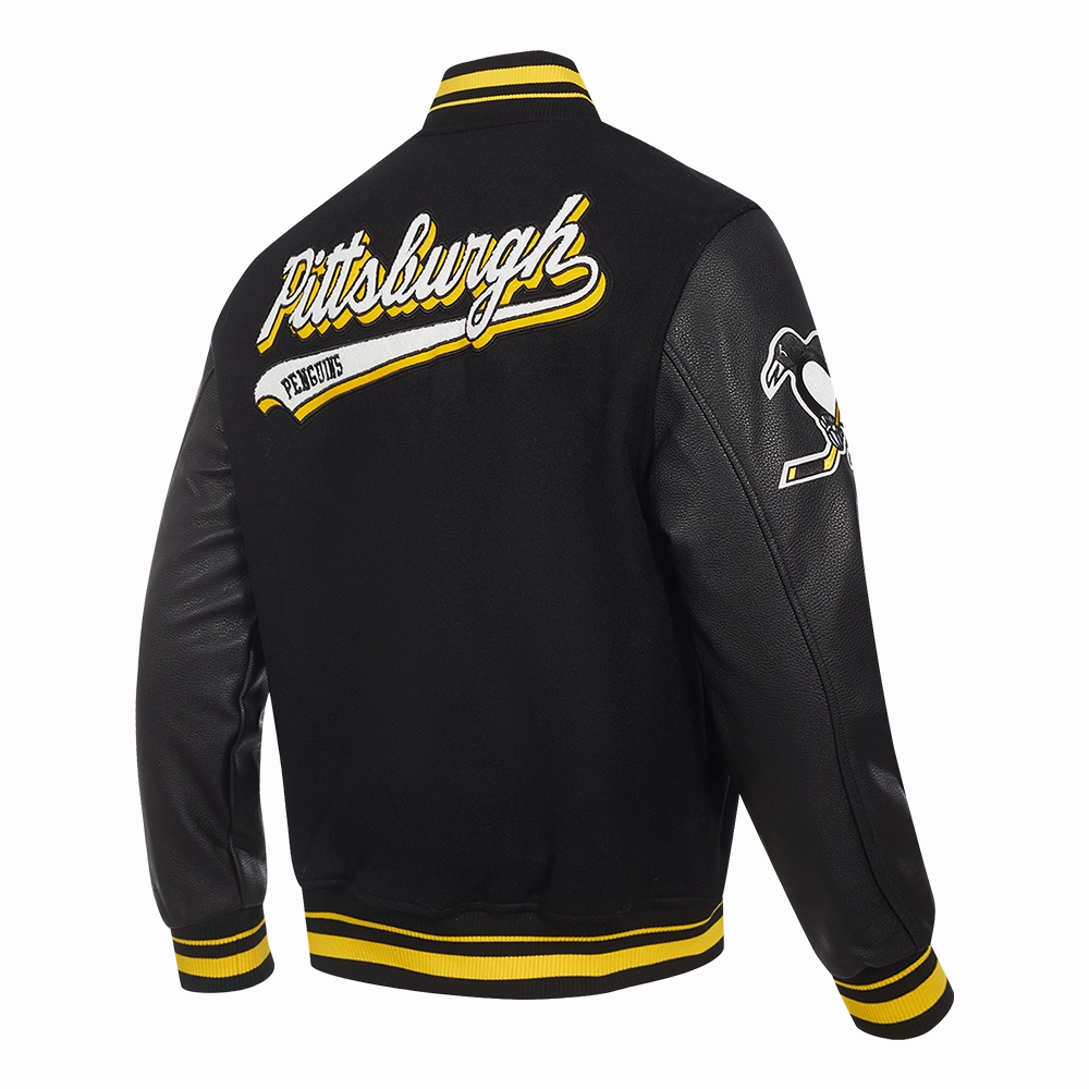 CHAMARRA UNIVERSITARIA NHL PITTSBURGH PENGUINS SCRIPT TAIL