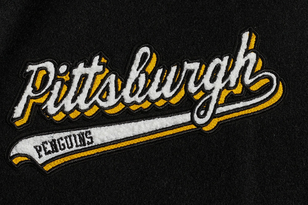CHAMARRA UNIVERSITARIA NHL PITTSBURGH PENGUINS SCRIPT TAIL