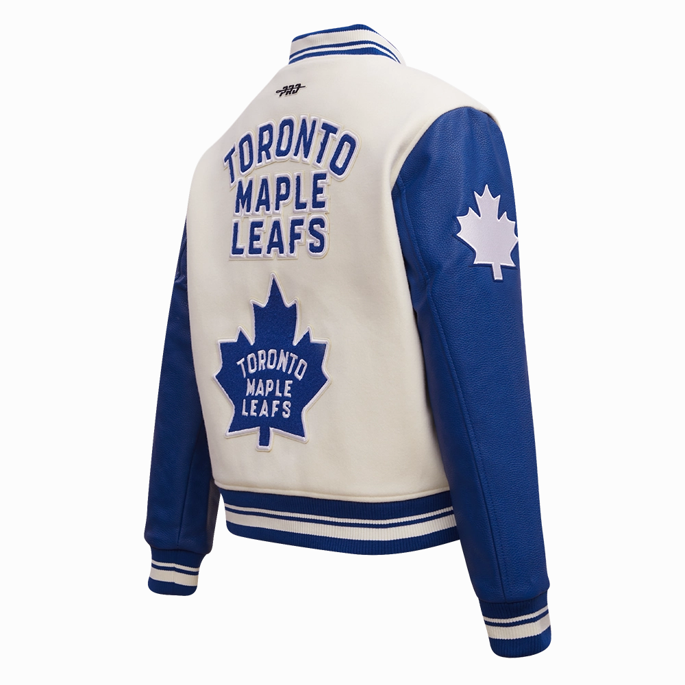 CHAMARRA UNIVERSITARIA NHL TORONTO MAPLE LEAFS RETRO CLASSICS PARA MUJER