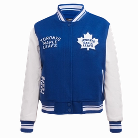 CHAMARRA UNIVERSITARIA NHL TORONTO MAPLE LEAFS RETRO CLASSICS PARA MUJER