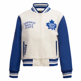 CHAMARRA UNIVERSITARIA NHL TORONTO MAPLE LEAFS RETRO CLASSICS PARA MUJER