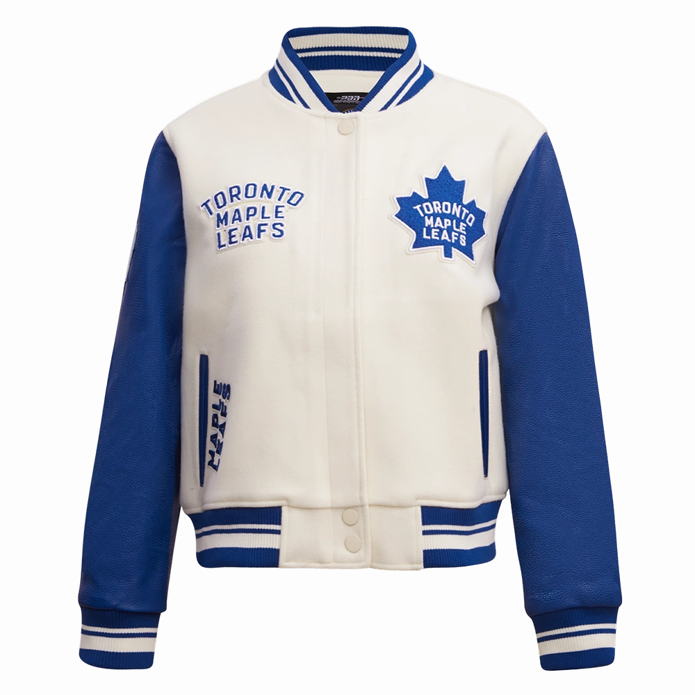 CHAMARRA UNIVERSITARIA NHL TORONTO MAPLE LEAFS RETRO CLASSICS PARA MUJER