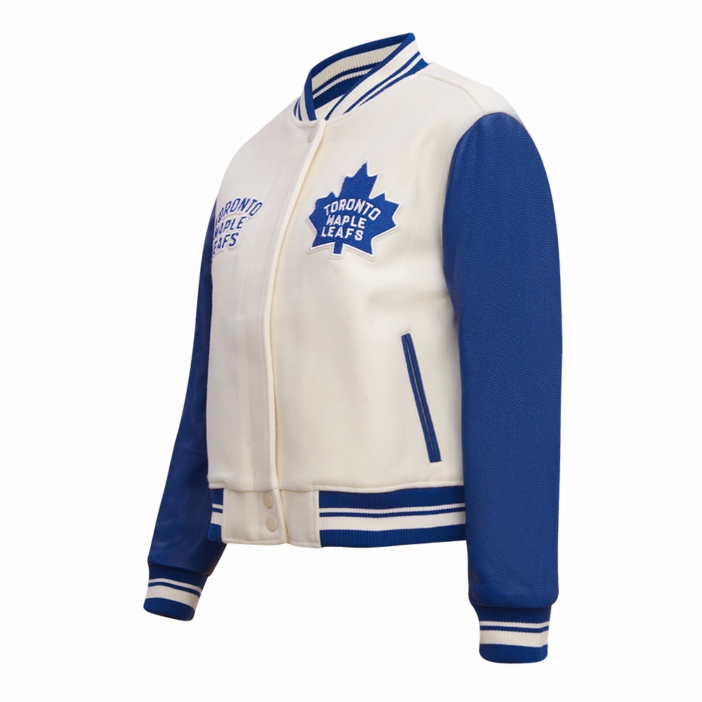 CHAMARRA UNIVERSITARIA NHL TORONTO MAPLE LEAFS RETRO CLASSICS PARA MUJER
