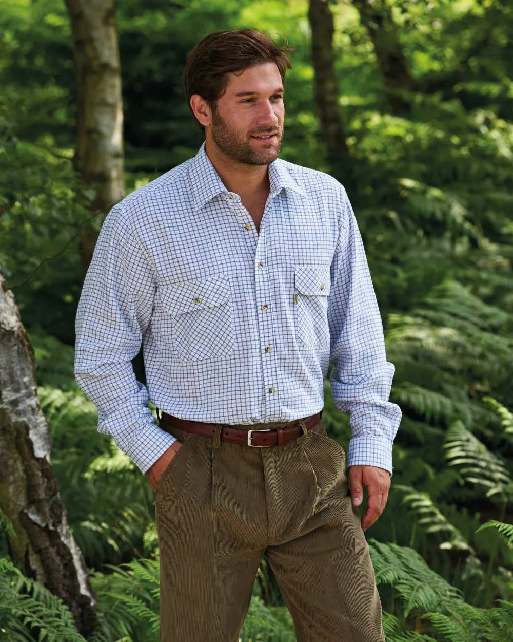 Champion 100% Cotton Tattersall Check Shirt Workwear Button Shirts