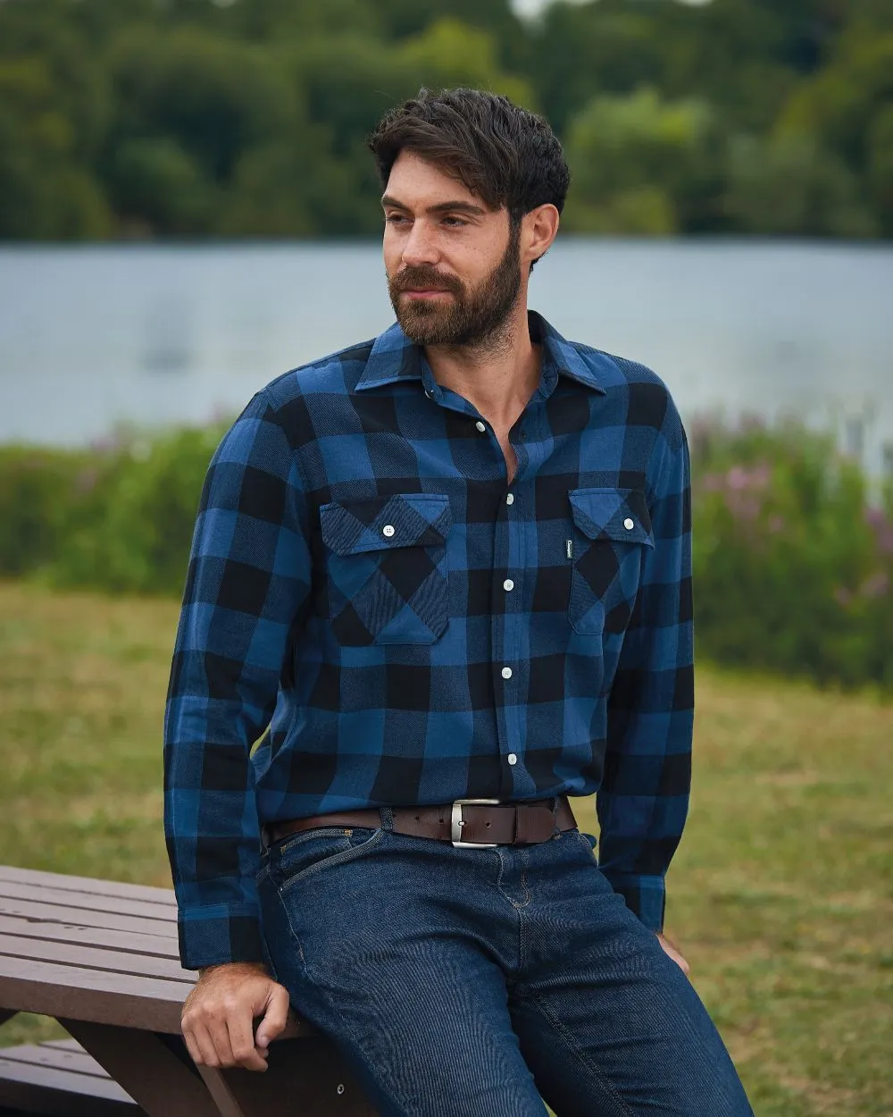 Champion Arran Long Sleeve Shirt Cotton Farming Shirts