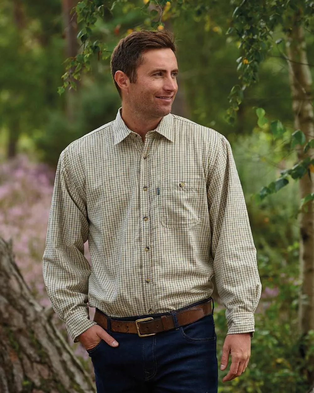 Champion Cartmel Micro Fleece Lined Tattersall Shirt Shooting Field Shirts Men
