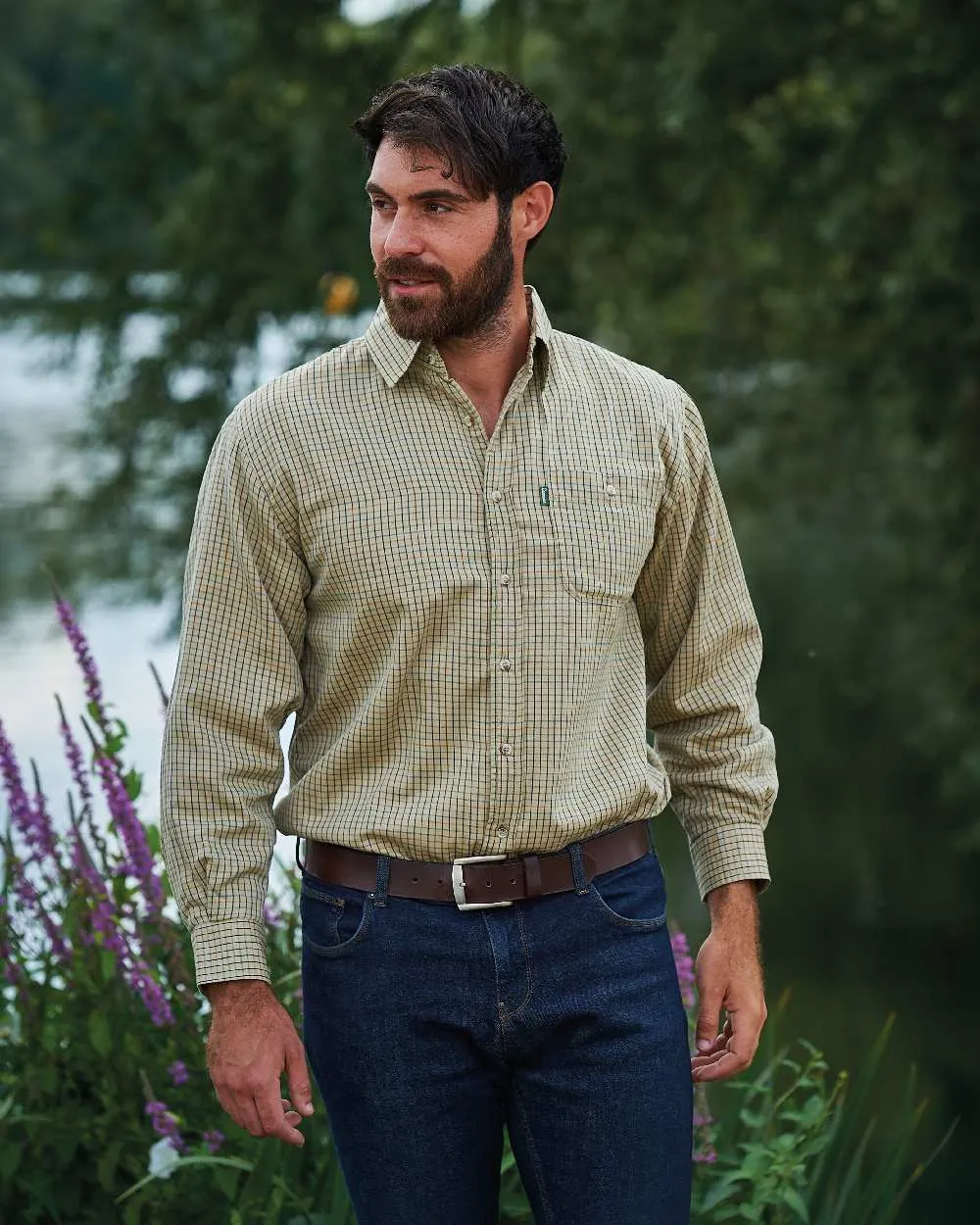 Champion Cartmel Micro Fleece Lined Tattersall Shirt Shooting Field Shirts Men