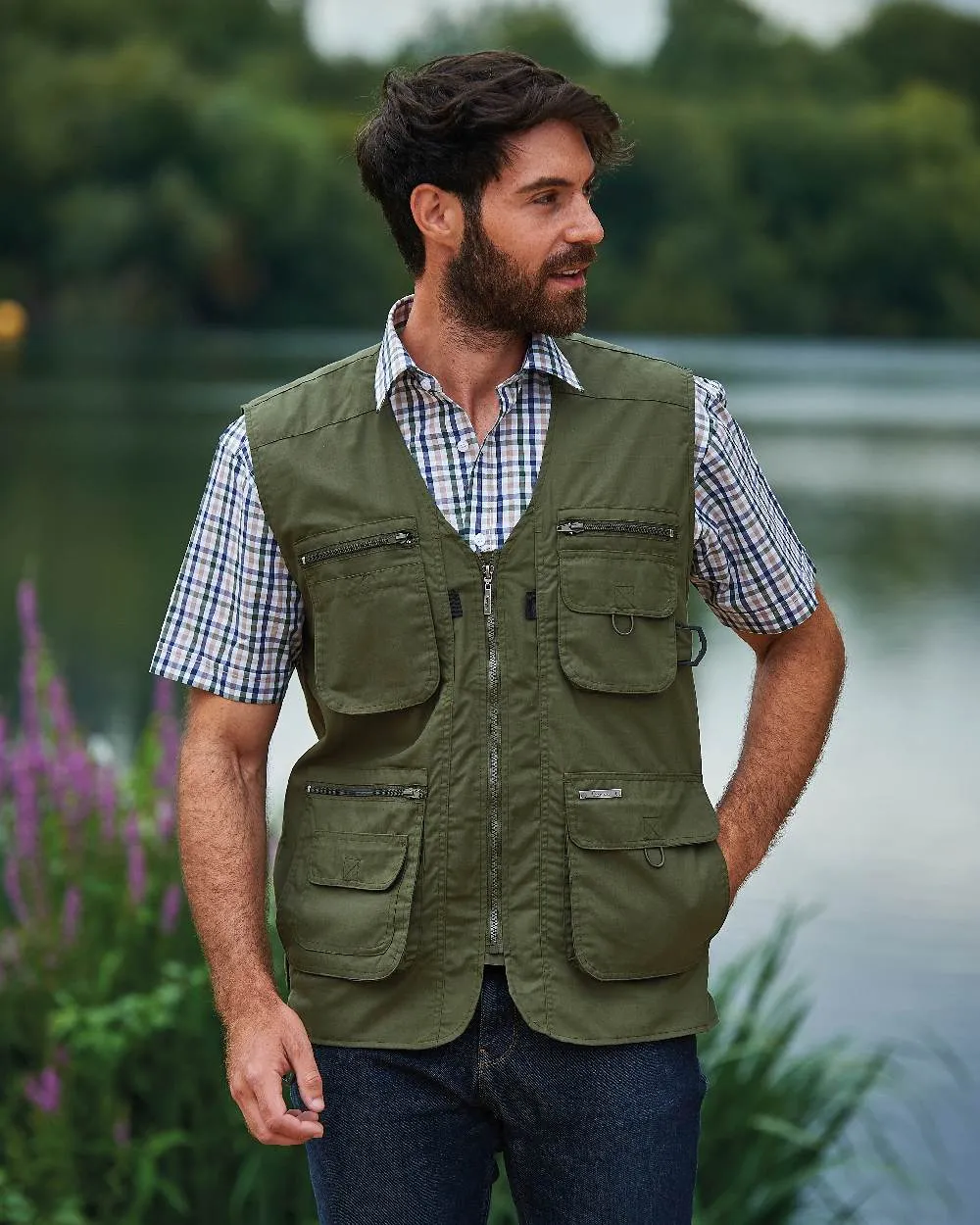 Champion Dale Gilet Men's Check Dress Shirts