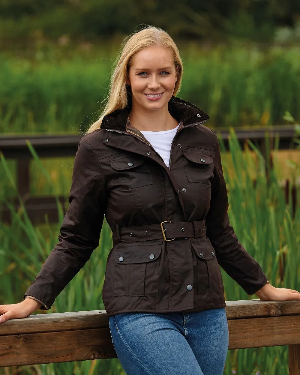 Champion Ellon Ladies Wax Cotton Jacket Dog Walking Waterproof Jackets