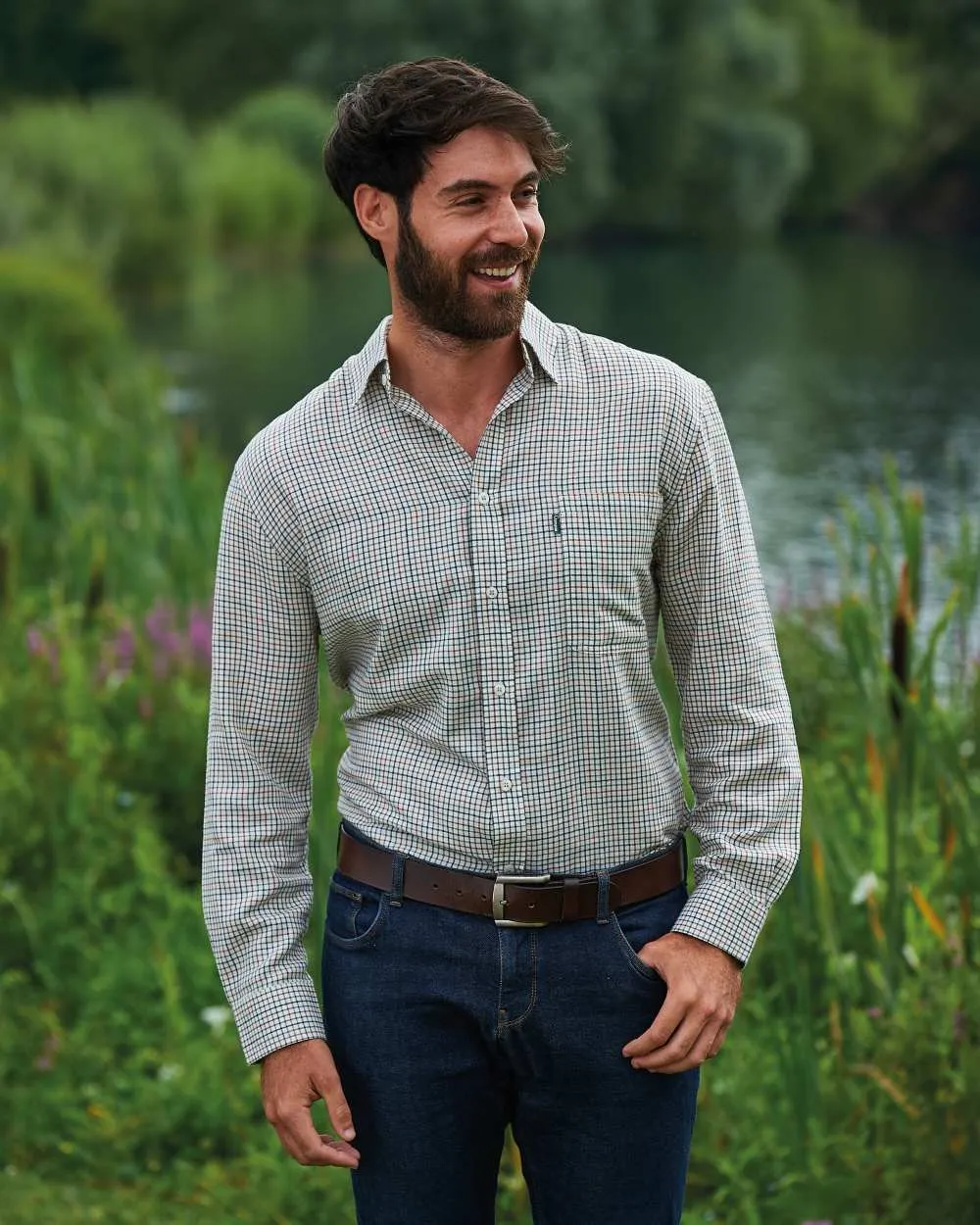 Champion Epsom Long Sleeve Shirt Men's Farming Plaid Shirts