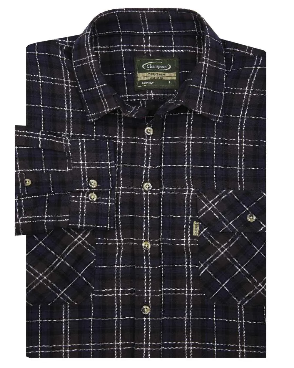 Champion Kilbeggan Tartan Shirt Workwear Button Shirts