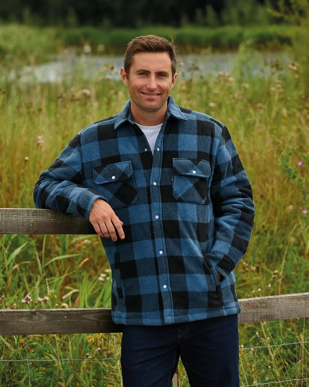 Champion Kinross Padded Fleece Lumberjack Shirt Champion Polo Shirts Men