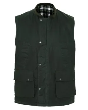 Champion Lanark Waxed Cotton Waistcoat Button Down Denim Tops