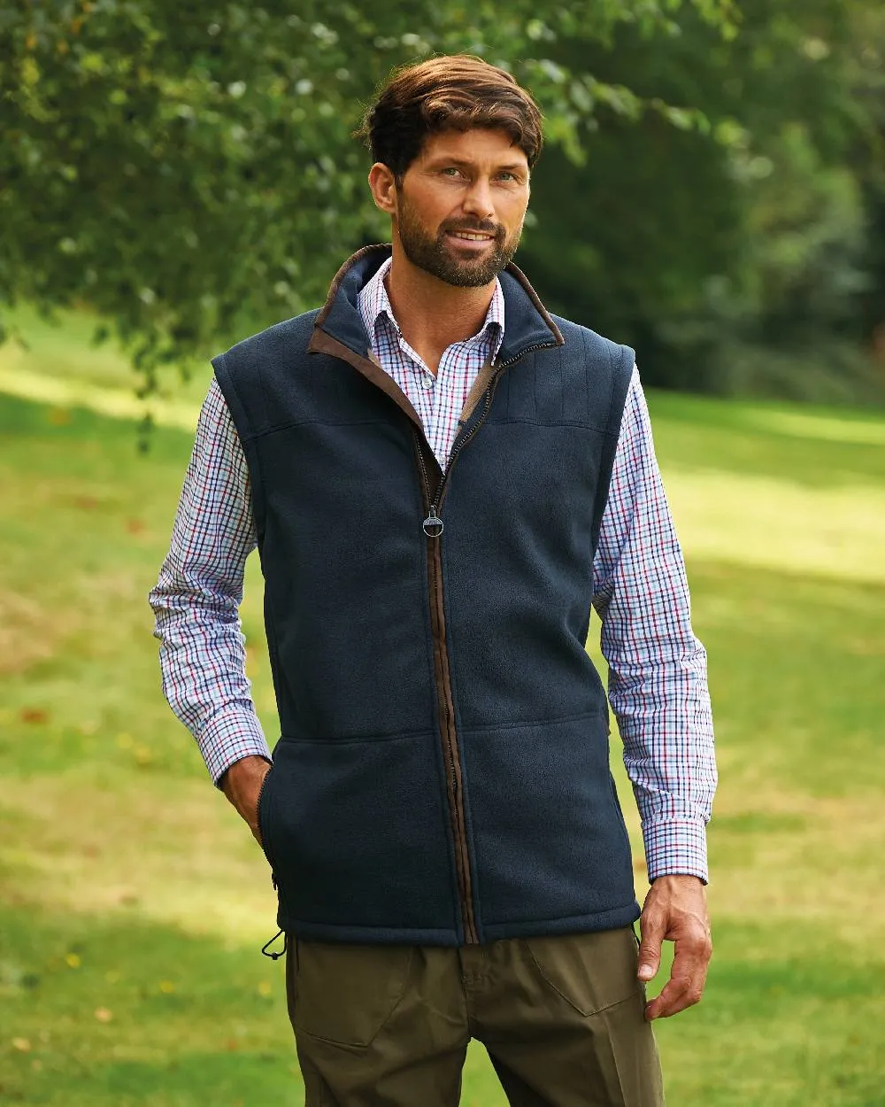 Champion Portree Fleece Gilet Long Sleeve Cotton Shirts