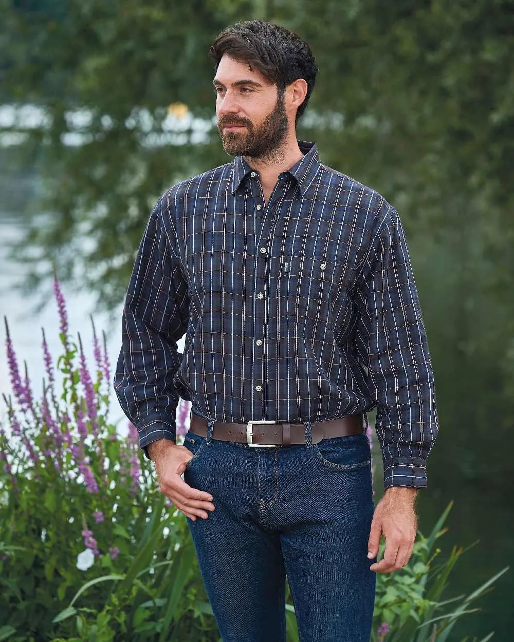 Champion Sherborne Fleece Lined Shirt Micro Fleece Shirt Men