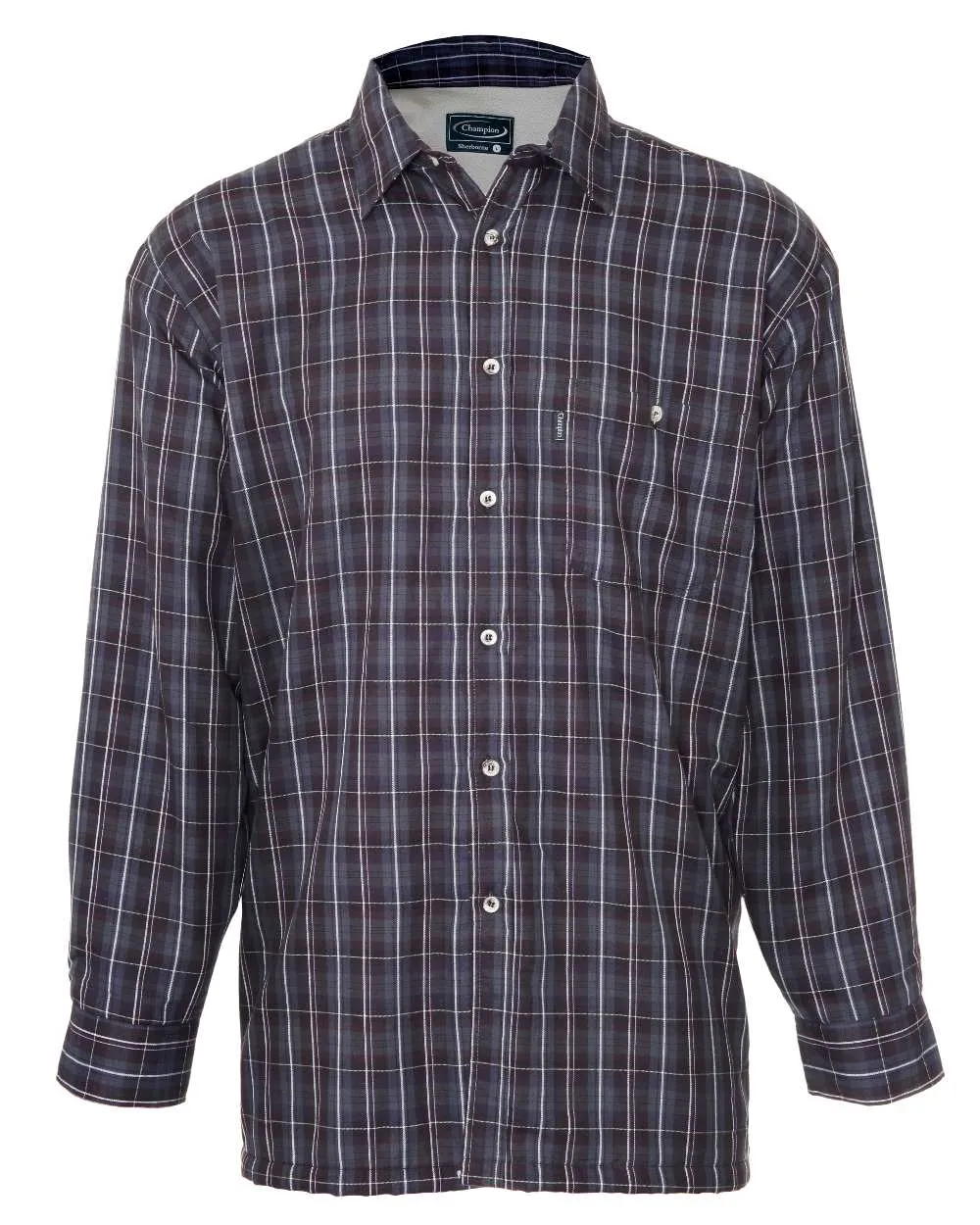 Champion Sherborne Fleece Lined Shirt Micro Fleece Check Shirts