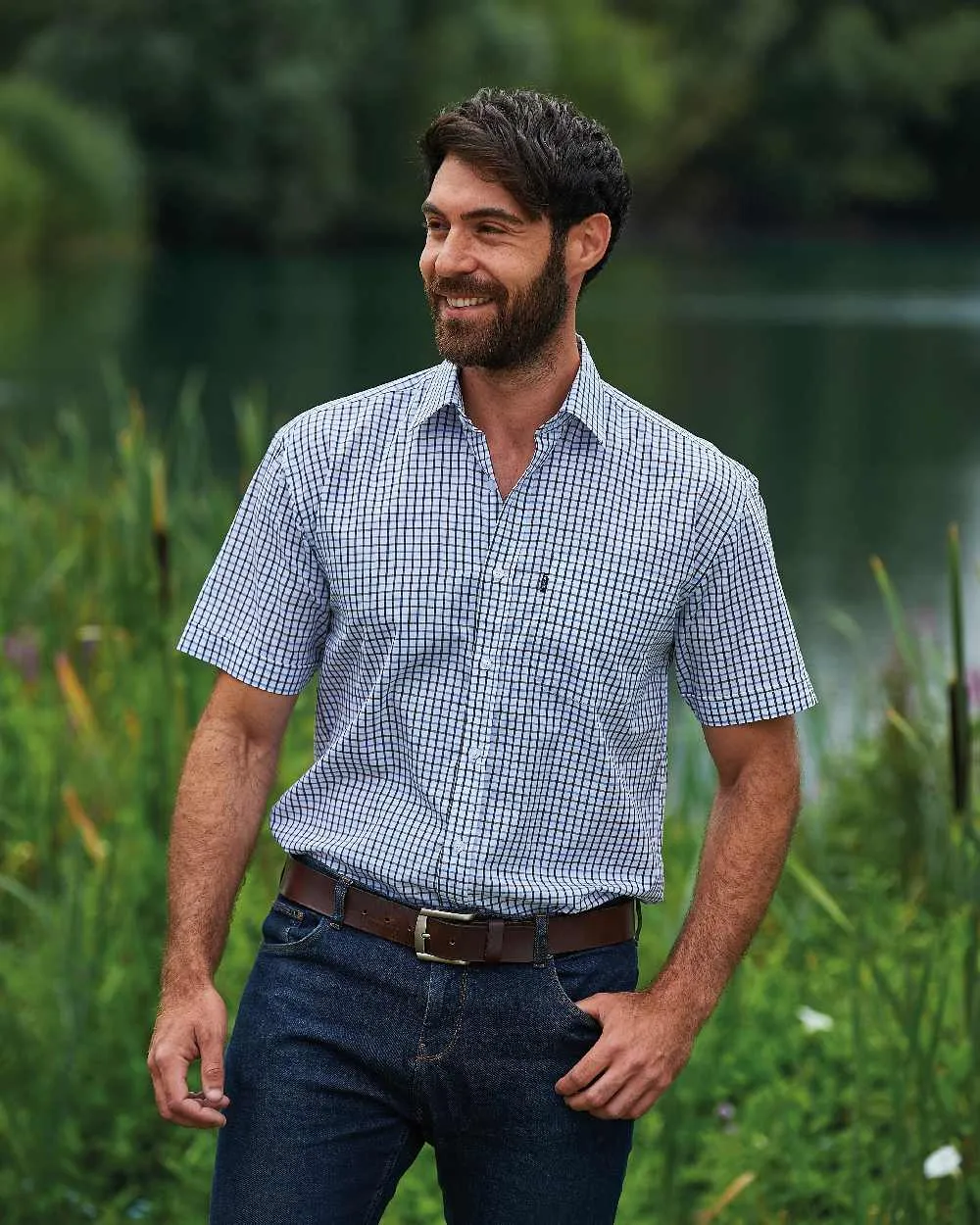 Champion Tattersall Short Sleeved Shirt Short Sleeve Button Shirts
