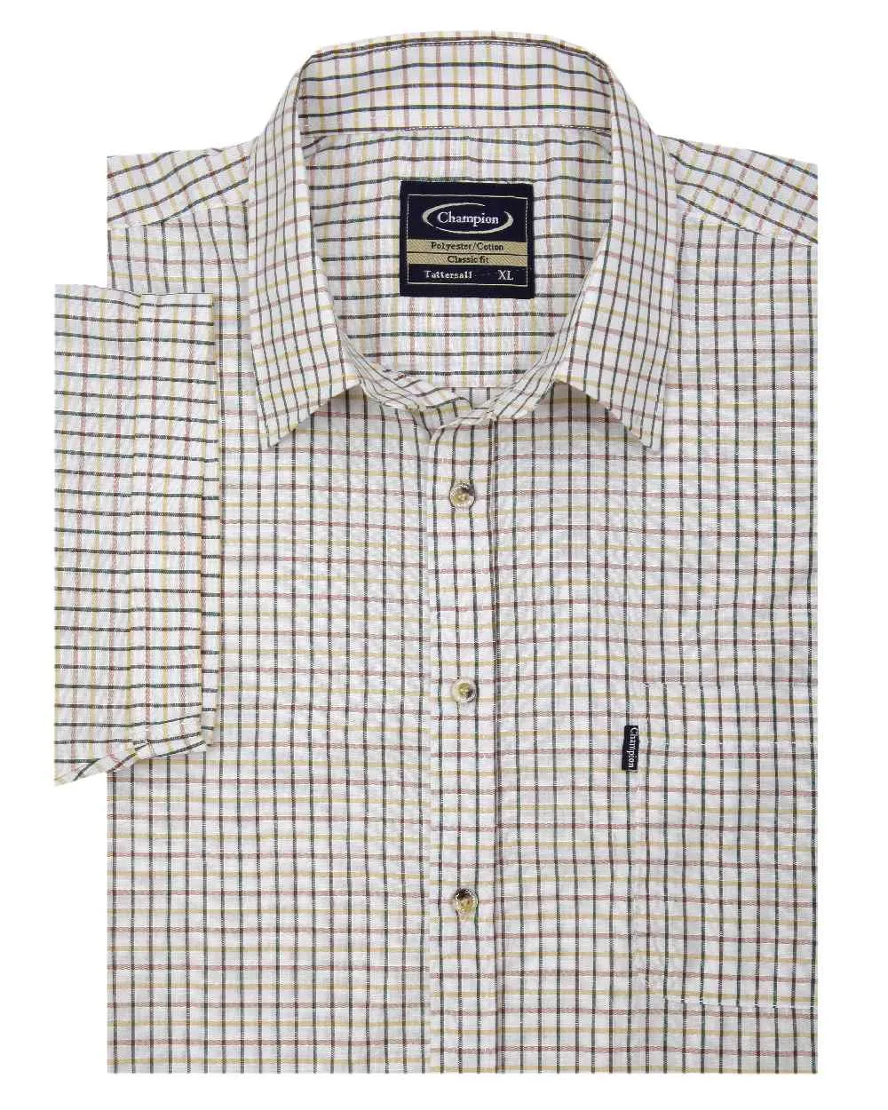 Champion Tattersall Short Sleeved Shirt Short Sleeve Button Shirts