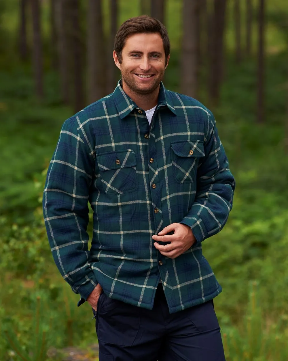 Champion Totnes Quilted Padded Shirt Champion Polo Shirts Men