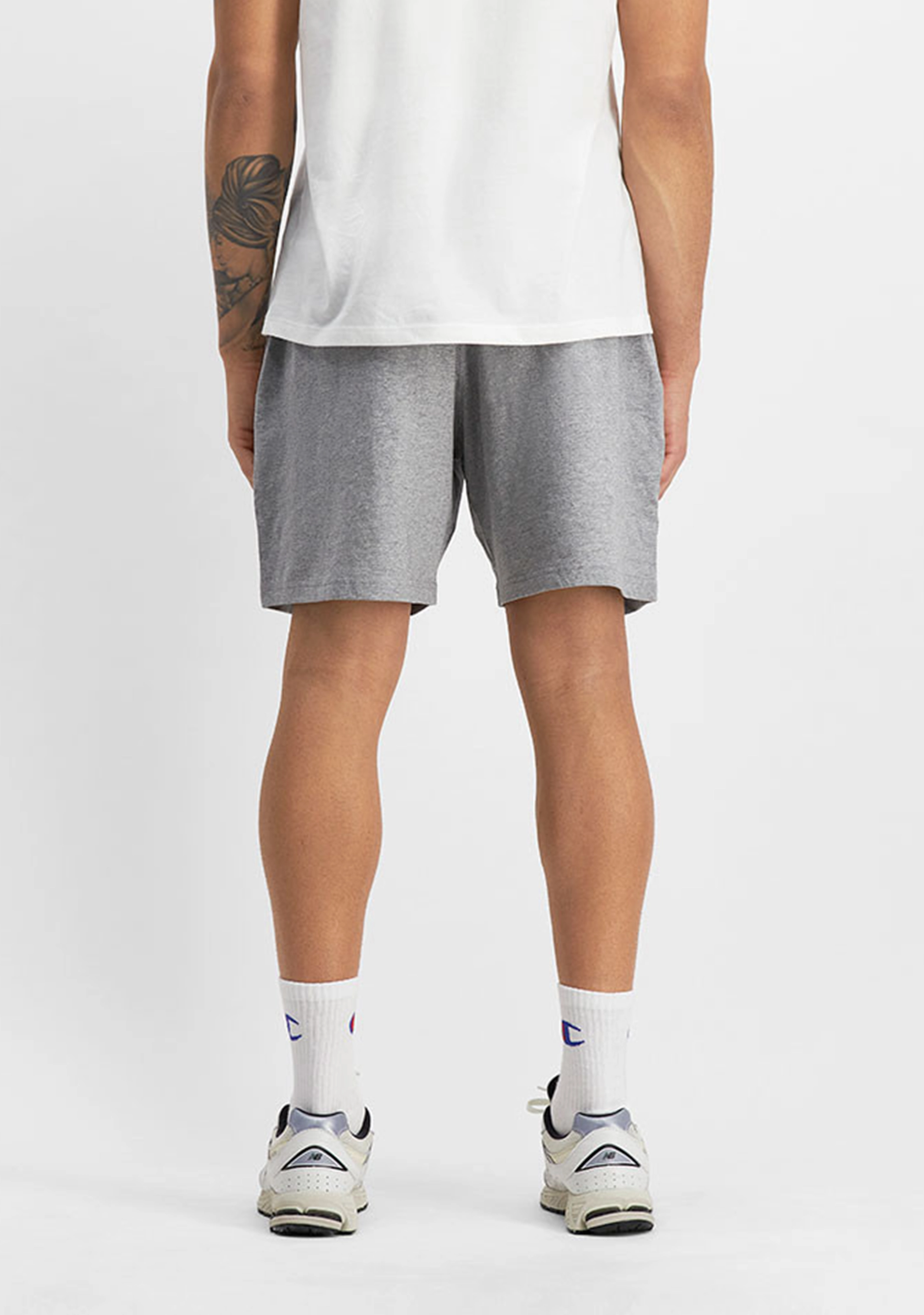 Champion Mens Script Jersey Short Grey