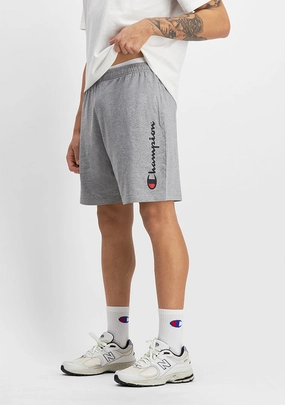 Champion Mens Script Jersey Short Grey