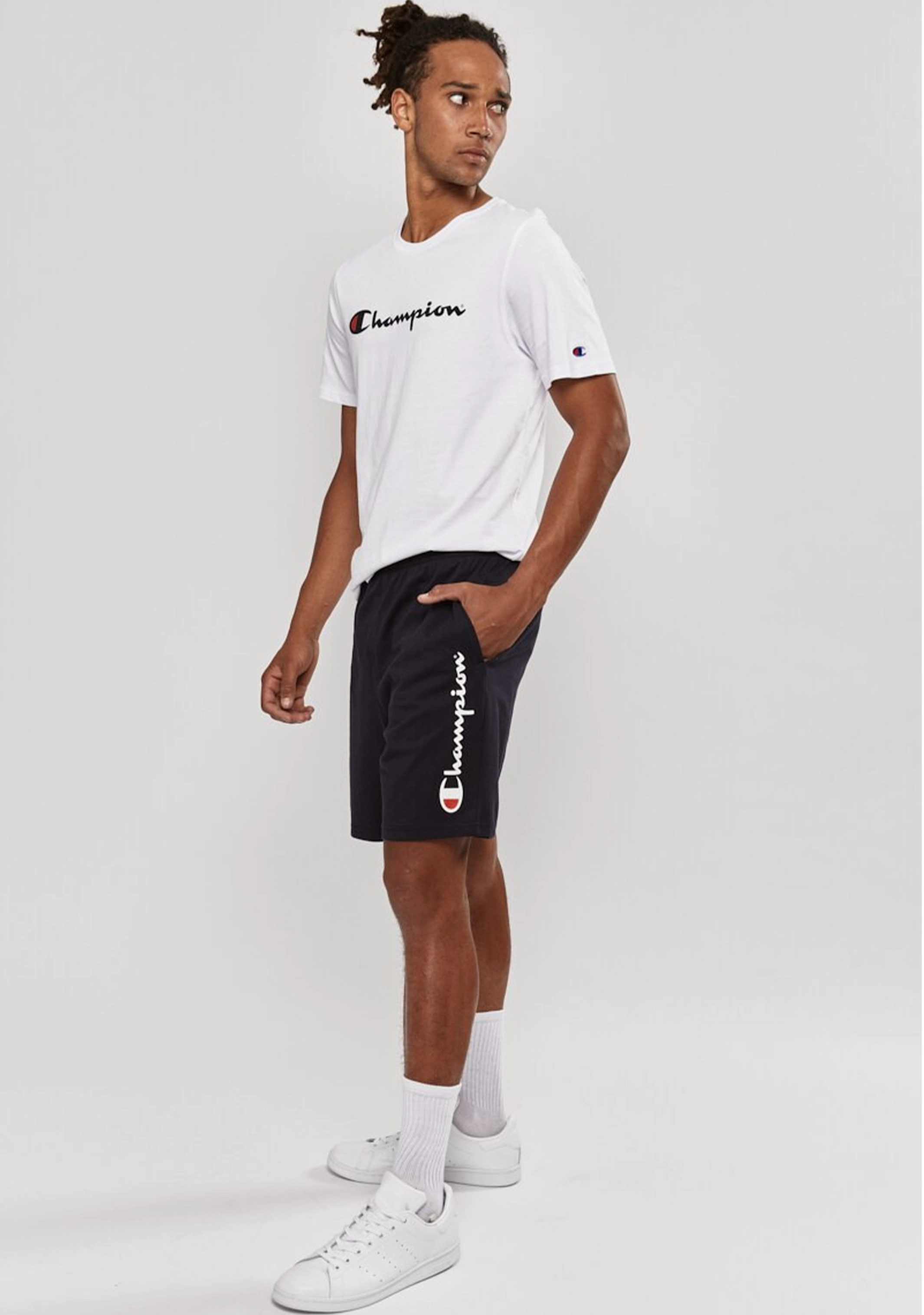 Champion Mens Script Jersey Short Navy