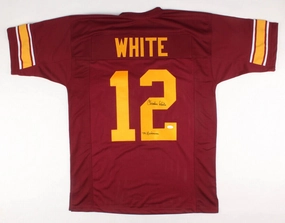 Charles White Signed USC Trojans Marron Jersey Inscribed "'79 Heisman" (JSA COA)