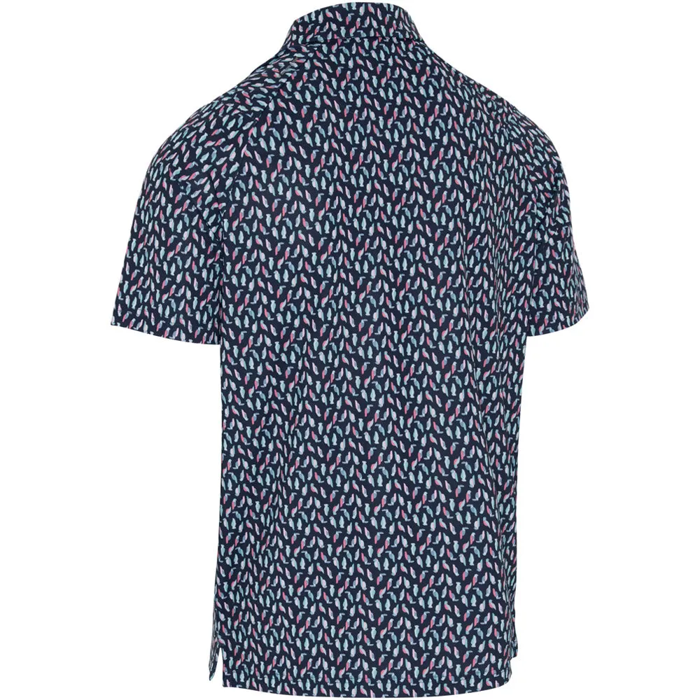 Confidence Starts Here Callaway All Over Birdie Polo Shirt - Peacoat