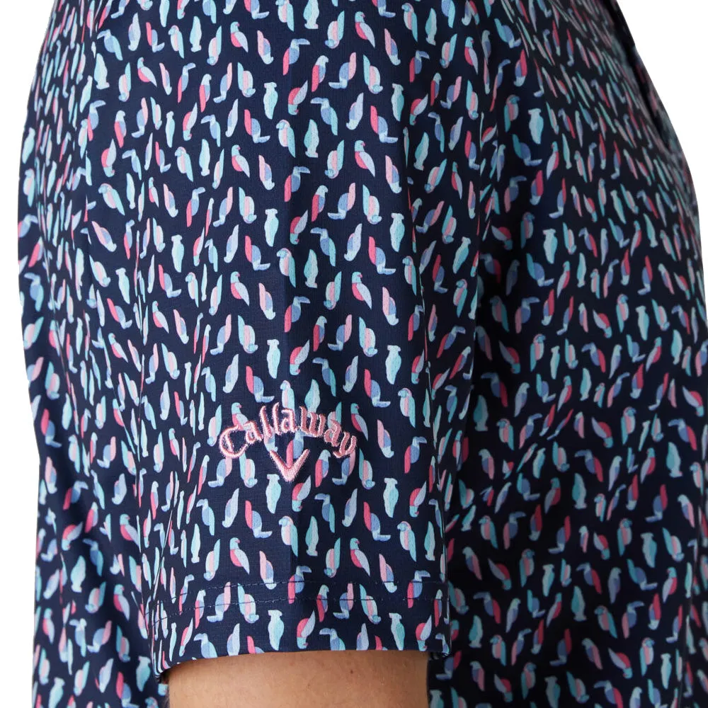 Flash Sale Callaway All Over Birdie Polo Shirt - Peacoat
