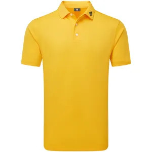 No Limits, Just Style Footjoy Stretch Pique Solid Polo Shirt - Taxi