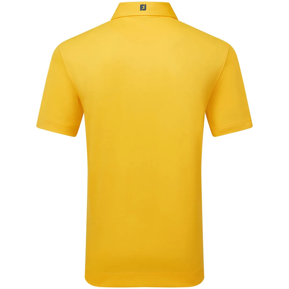 Footjoy Stretch Pique Solid Polo Shirt - Taxi Confidence Starts Here