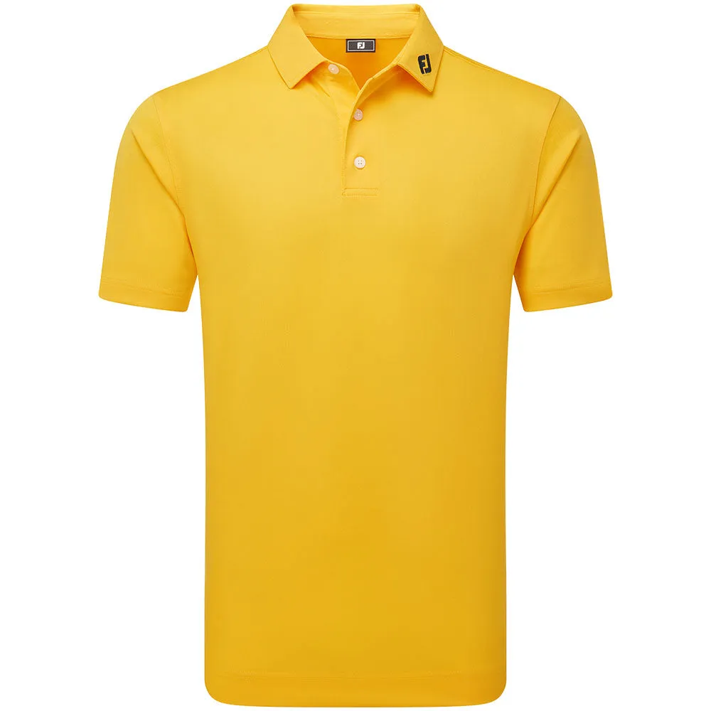 No Limits, Just Style Footjoy Stretch Pique Solid Polo Shirt - Taxi